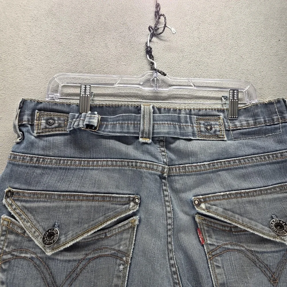 Vintage Levis Engineered Jeans Mens 32x32 Blue 503 Buckle Back Flap Pockets